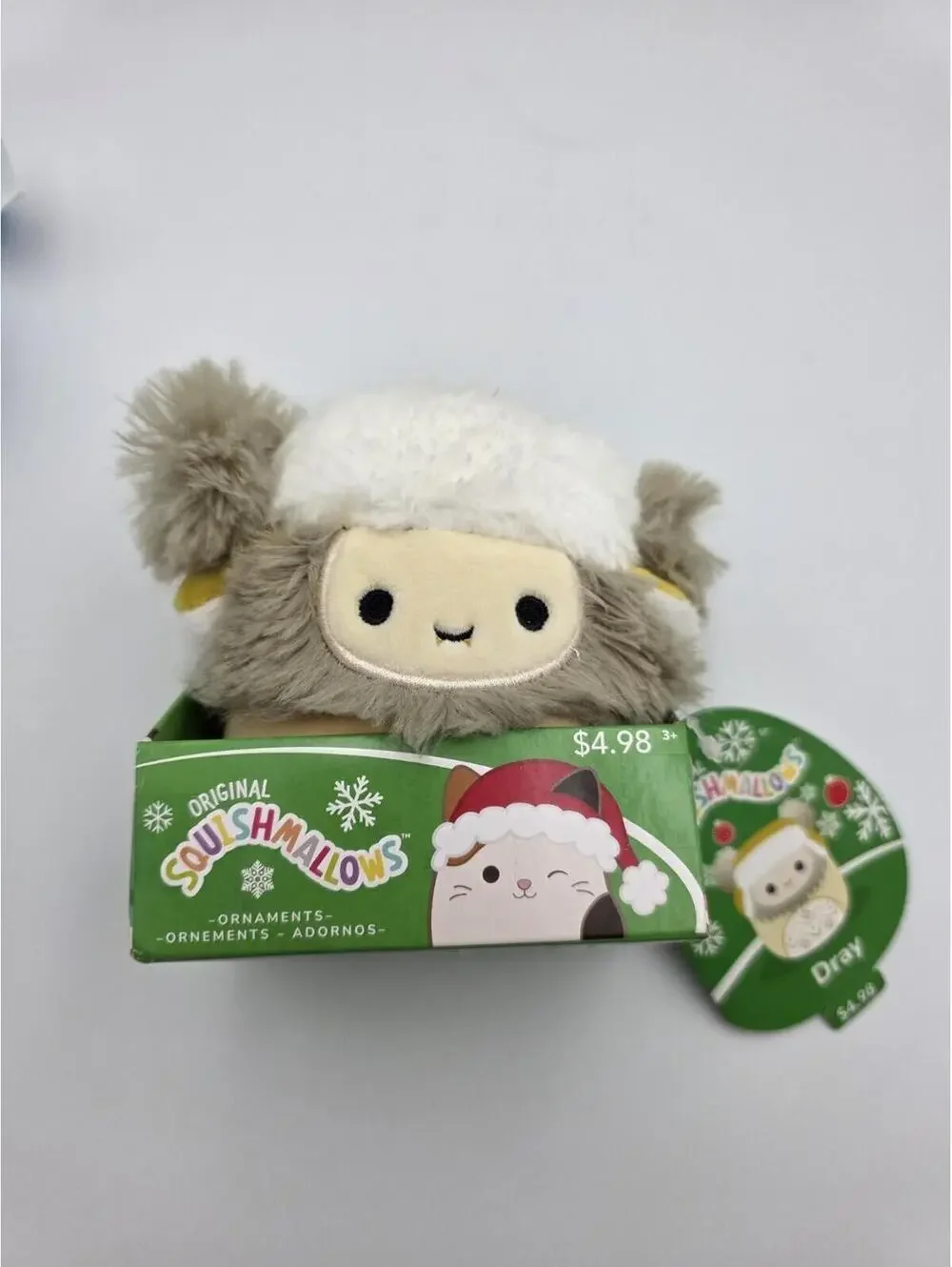 Squishmallows Plush Christmas Ornaments Lot Of 4 - Murray, Dray, Johann, Duane